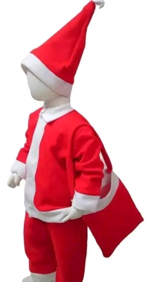 Santa Claus Costume Dress
Kids Christmas Costume-0-2
Years Complete Set of
5-Jacket, Pant, Hat, Pouch, Red Heart Shape Balloons Red & White