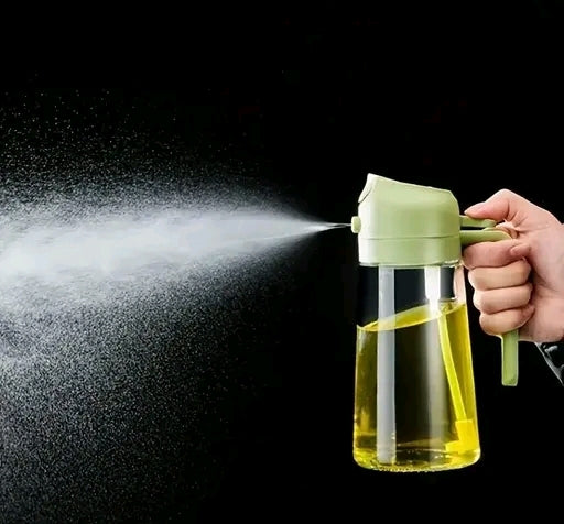 Oil Sprayers, 2 in 1 Olive Oil Dispenser and Oil Sprayer Oil Pots for Kitchen, Oil Sprayer for Air Fryer, Salad, BBQ, Roasting, Oil Vinegar Bottle Dual-use Kitchen Cooking Tool