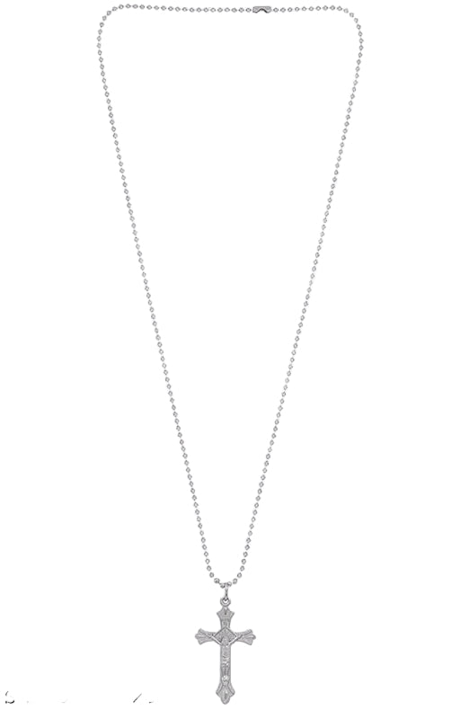 Trending Stylish silver plated
Religious jesus christ cross god locket with silver ball chain