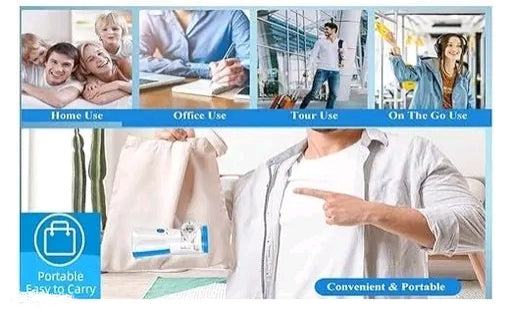 Portable Mesh Nebulizer Handheld, One Touch Operation, No Noise, High Nebulization Rate, Personal Inhalers For Breathing Problems Lightweight, Travel Friendly For Adults & Kids