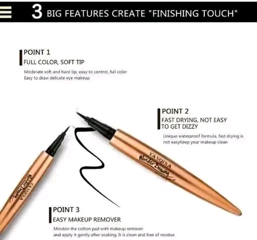 Yanqina 24H BLAK

WATERPROOF LIQUID SKETCH EYELINER PACK OF 1
