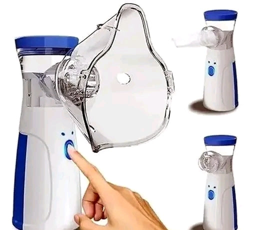 Portable Mesh Nebulizer Handheld, One Touch Operation, No Noise, High Nebulization Rate, Personal Inhalers For Breathing Problems Lightweight, Travel Friendly For Adults & Kids